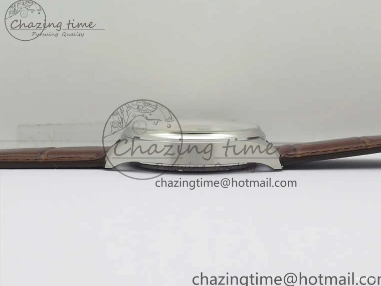 MIROTIME 0201 Original Portuguese IW358304 ZF 1:1 Best Edition SS White Dial RG Markers on Leather Strap A 7077